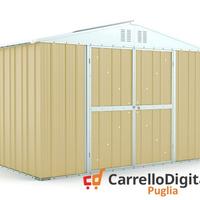 Box giardino lamiera zincata 327x155 beige