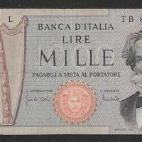 Italia -banconota circolata da 1000 Lire Verdi '71