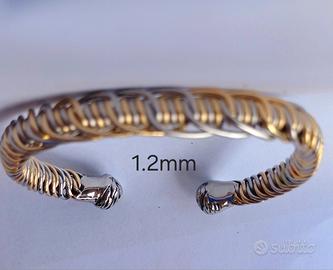 Bracciale acciaio inox artigianale 