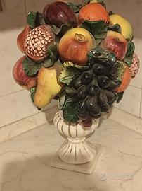 Vaso frutta in ceramica vintage 