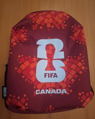 Zaino FIFA Canada NUOVO con cartellino