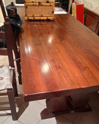 Tavolo da taverna con Panche + Sedie in Legno