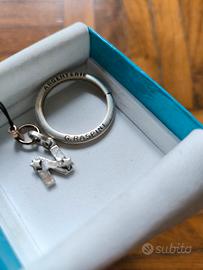 Portachiavi Argento con lettera N Giovanni Raspini