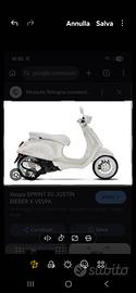 vespa piaggio 50cc bianca sprint biber anno 2023
