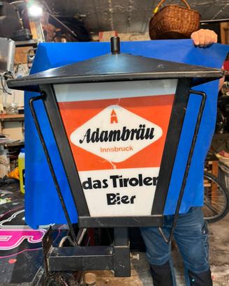 Lampada birra in ferro
