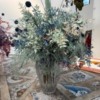 COPPIA DI VASI CON FIORI STABILIZZATI