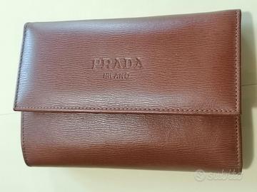 portafoglio nuovo donna Prada in pelle vintage 