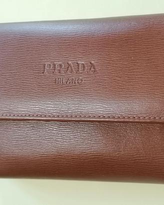 portafoglio nuovo donna Prada in pelle vintage 