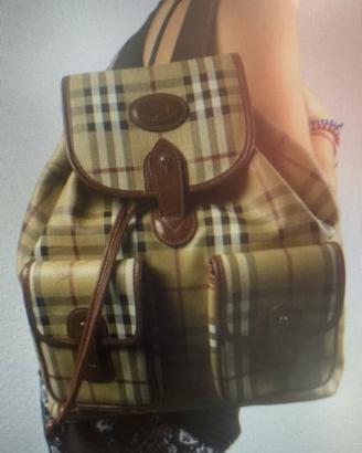 Zaino grande Burberry originale vintage