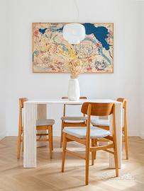 4 SEDIE IN TEAK DANESI - ANNI 70