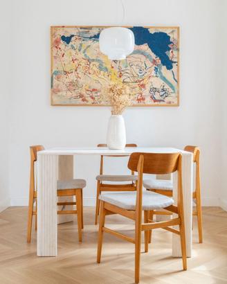 4 SEDIE IN TEAK DANESI - ANNI 70