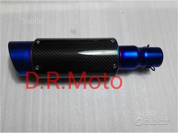 Scarico TERMINALE universale 41 cm VERO CARBONIO F