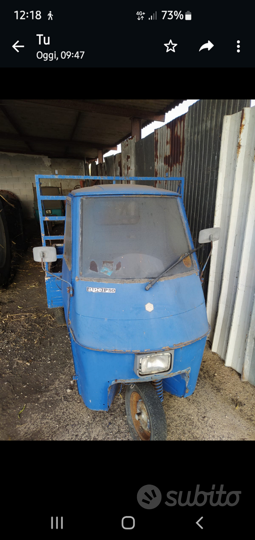 Cabina Ape Telaio Ape 50 Usato Listino Prezzi Ape 50 Piaggio