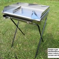 Griglia/barbecue inox a gas