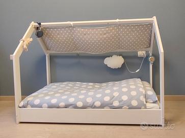 Letto casetta in legno