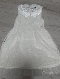Vestito elegante bambina bianco guess taglia 6/7 a