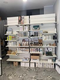 Scaffale parete gondola ripiani esposizione negozi