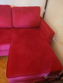 Divanetto nuovo rosso porpora 
