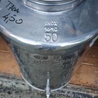 latta olio acciaio inox 50 Lt