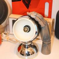 Reggiani Lampada Tavolo Cromata Space Age Vintage