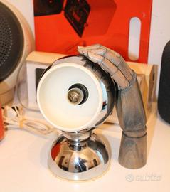 Reggiani Lampada Tavolo Cromata Space Age Vintage