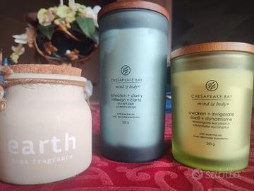 Set 3 candele profumate Chesapeake Bay + Earth