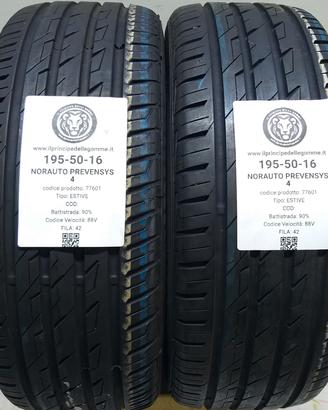 2 GOMME 195 50 16 NORAUTO A77601