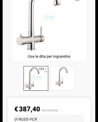 rubinetto miscelatore a 5 vie depuratore acqua 