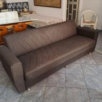 Divano letto marrone