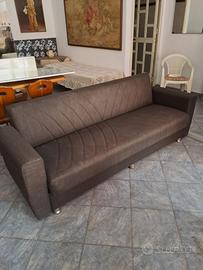 Divano letto marrone