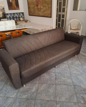 Divano letto marrone