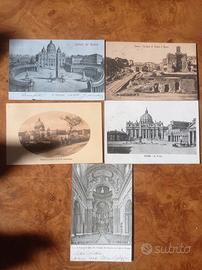 10 cartoline spedite di Roma 1900-1910