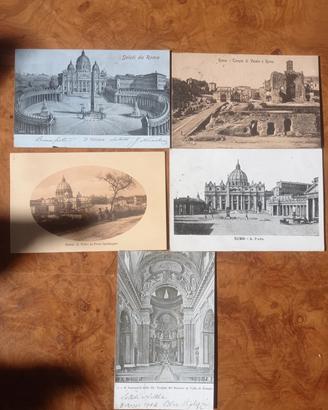 10 cartoline spedite di Roma 1900-1910