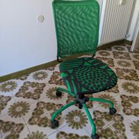sedia ufficio IKEA verde