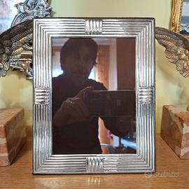 Cornice Portafoto Argento 925 anni 70 x foto 13x18