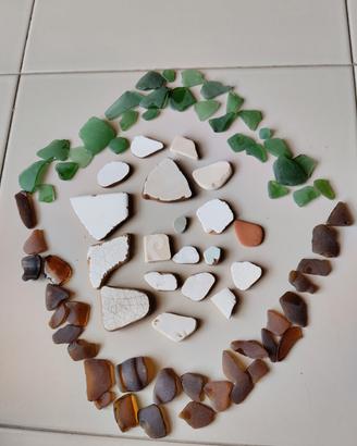 vetrini e ceramiche levigate dal mare 