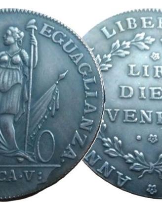 REPLICA MONETA VENEZIANA 10 LIRE VENEZIA 1797 M#