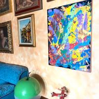 Lavoro su tela, astratto