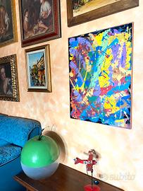 Lavoro su tela, astratto