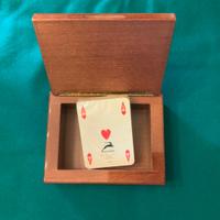 Cofanetto in legno porta carte