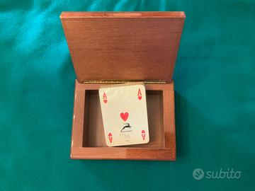 Cofanetto in legno porta carte