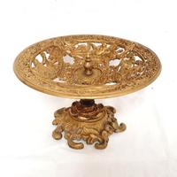 alzata d’epoca centrotavola con decoro traforato