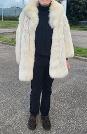 Cappotto sartoriale vintage in pelliccia di volpe