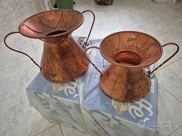 2 contenitori in rame