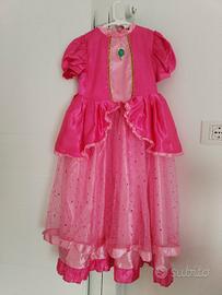 Costume carnevale principessa Peach taglia 8-10 an