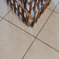 recinto in legno per decorare albero di Natale