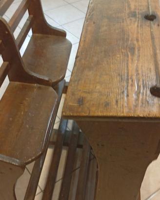 banco di scuola vintage 