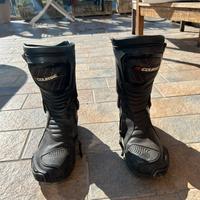 Stivali moto in pelle