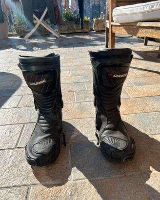 Stivali moto in pelle