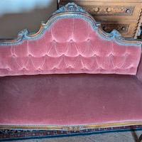 Divanetto e 2 poltroncine vintage velluto